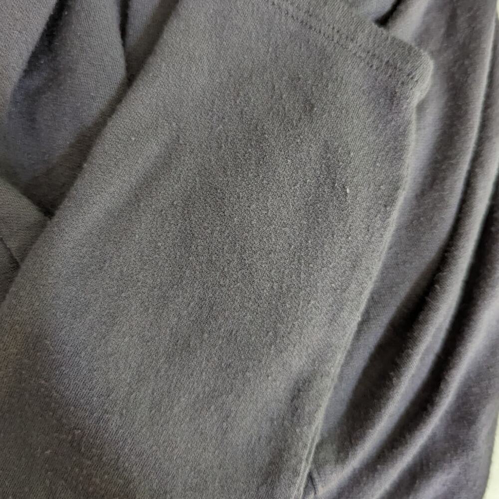 Athleta Nirvana Wrap Sweater Open Front Cardigan Medium Purple Fog Gray Preowned - Picture 6 of 6
